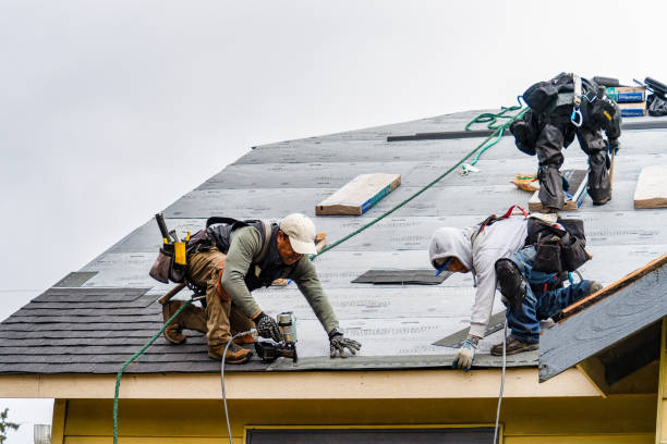 Professional Gutter Installation technician working in Industry, PA